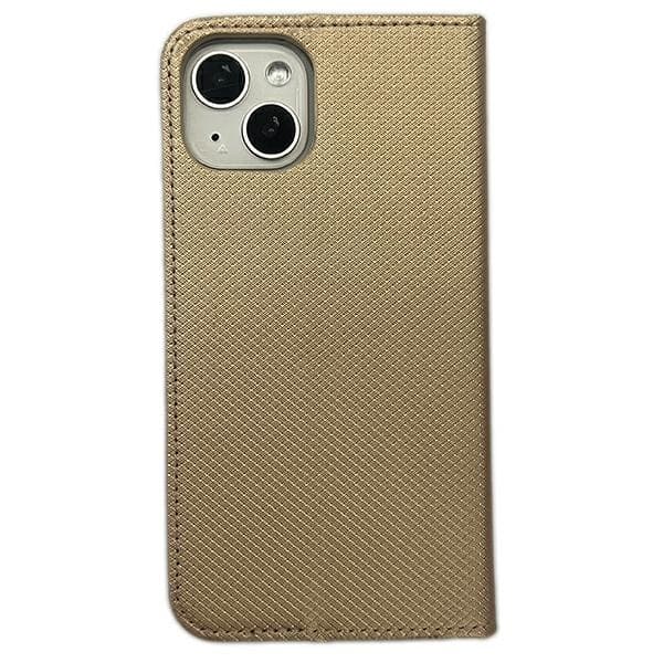 iPhone 15 Plånboksfodral Smart Magnet - Guld