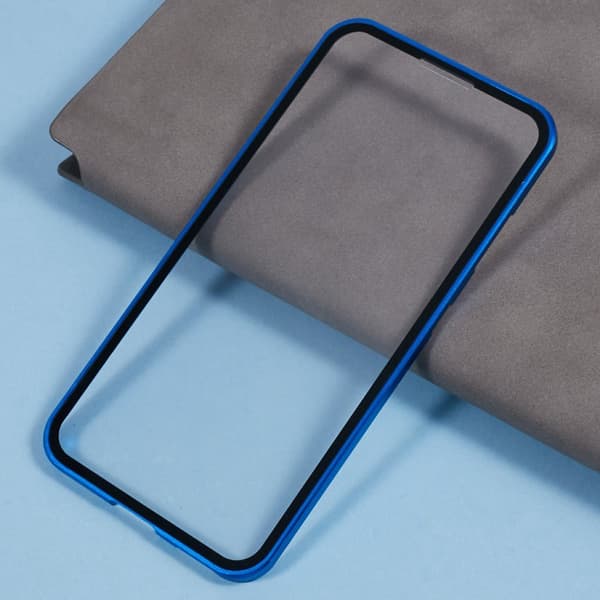 Mobilskal för Samsung Galaxy S26 Plus Dubbel-sidigt härdat glas - Blå