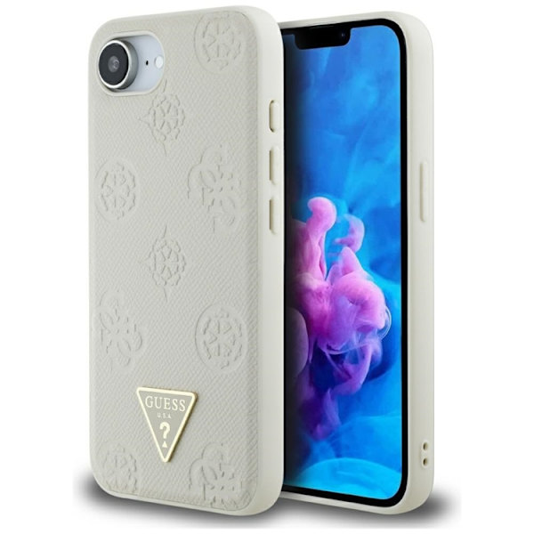 Guess Mobilskal till iPhone 16e Magsafe Triangle Logo - Beige Beige