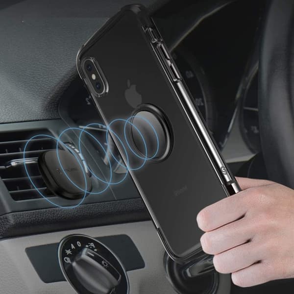 Tech-Protect Multifunktionell Fingerhållare för Mobil - Svart Black