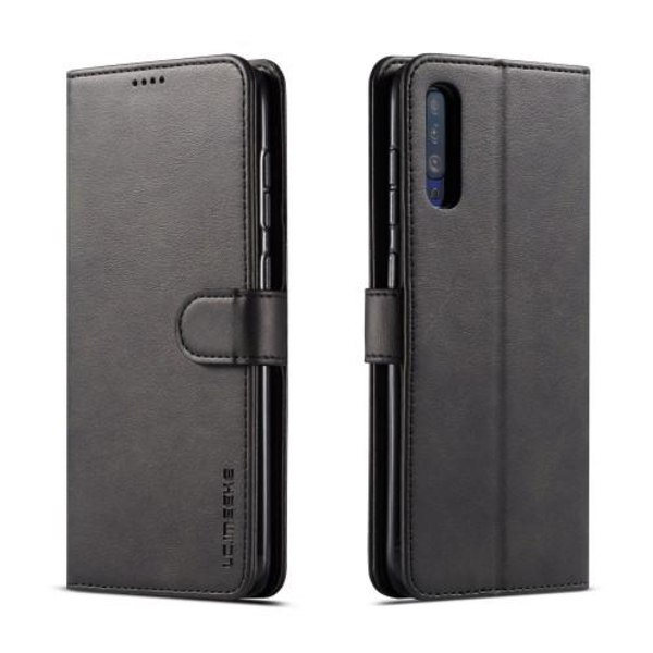 LC.IMEEKE lompakkokotelo Samsung Galaxy A70 -puhelimelle - musta Black