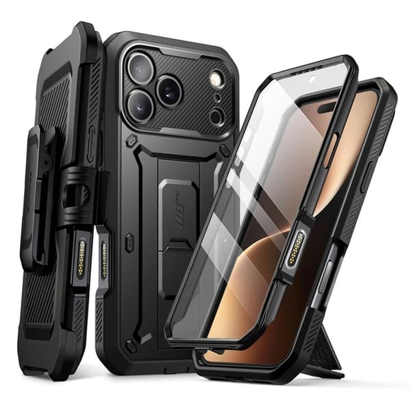 Supcase Telefontaske til iPhone 17 Pro Max UB Pro - Sort Svart