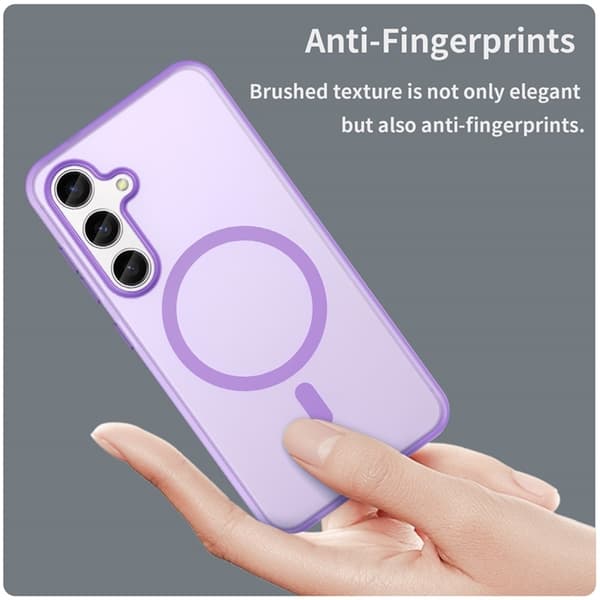 Mobilskal till Galaxy S25 Plus/S24 Plus MagSafe Frost - Vit Vit