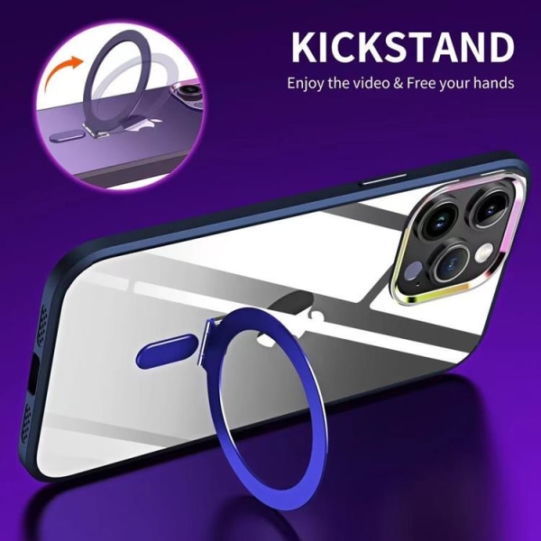 iPhone 13 Pro Max -mobiilisuojus Magsafe-kiinnike - violetti