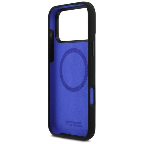 BMW telefontaske til iPhone 17 Pro Max MagSafe M Silikone Logo - Sort Svart