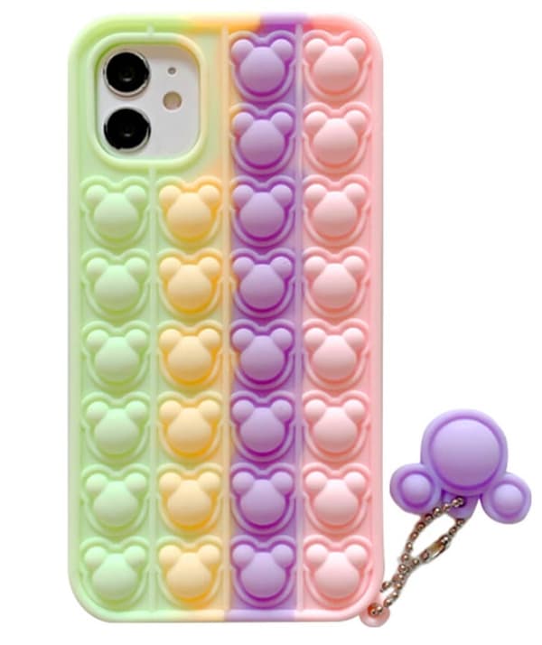 Panda Pop it Fidget Multicolor Skal till iPhone 13 Pro Max - Lila Lila