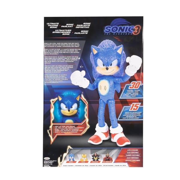 SONIC Actionfigur Sonic The Hedgehog 3 Movie 12" Feature Figure Ultimate