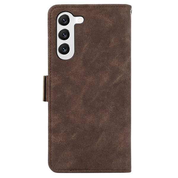 ABEEL Samsung Galaxy S22+ 5G Plånboksfodral Case Konstläder Brun