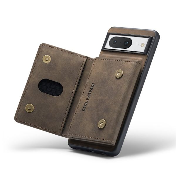 DG.MING M2 Series Google Pixel 8 Plånboksfodral Konstläder Brun