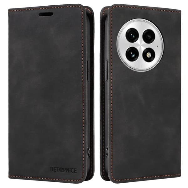 BETOPNICE 003 OnePlus 13 Plånboksfodral Konstläder - Svart