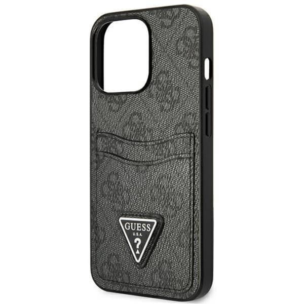 Guess iPhone 13 Pro Skal Kortholder 4G Triangle Logo - Sort Black