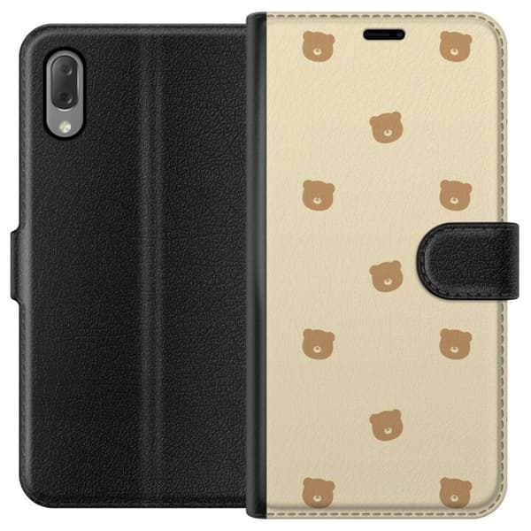Pung-etui til Sony Xperia L3 med Bjørnemønster