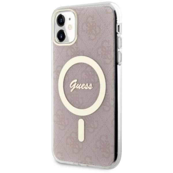 Guess iPhone 11 mobilcover MagSafe 4G - Pink