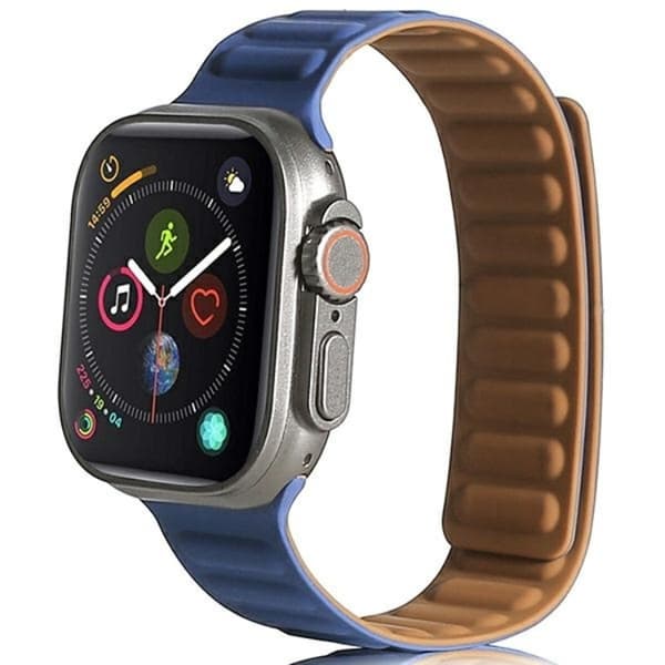 Beline Apple Watch (42/44/45/49mm) Armbånd Magnetisk - Blå Blå