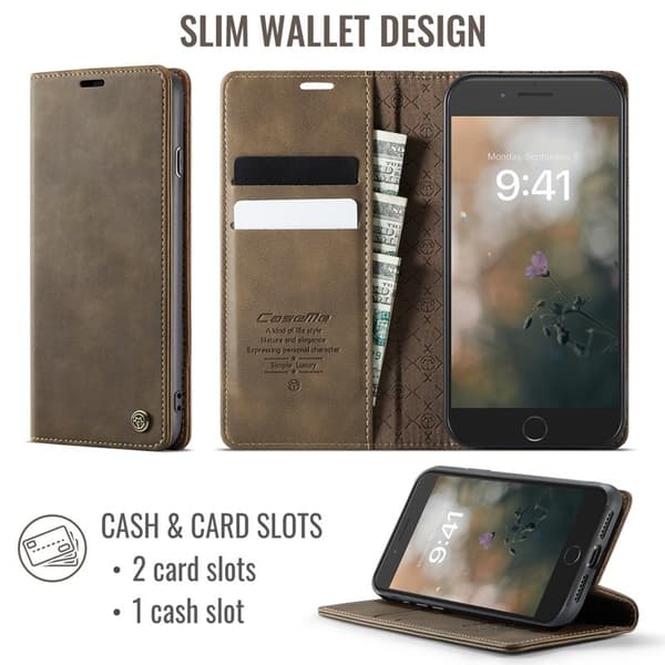 CASEME 033 Mobilskal för iPhone 7/8/SE 2020/2022 i kaffe