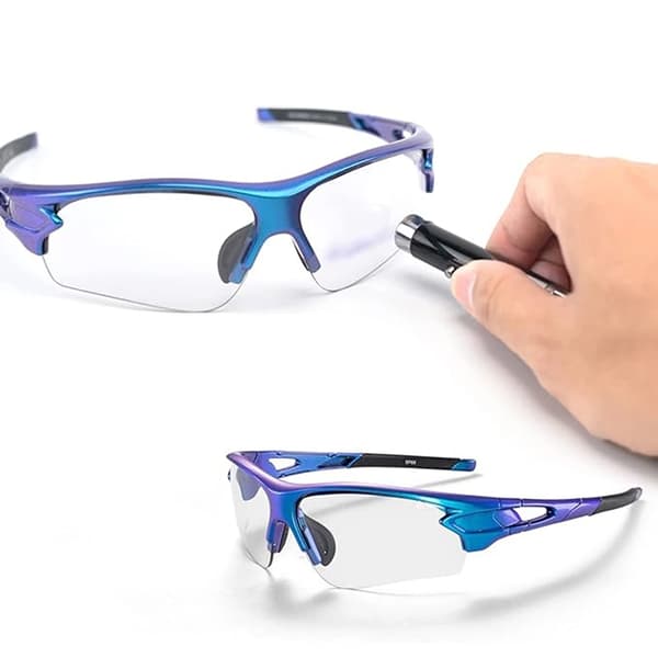 Rockbros photochromic UV400 Cykelglasögon - Blå Blå