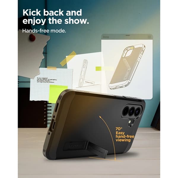 Spigen Mobilskal För Galaxy A37 5G Tough Armor - Svart Svart