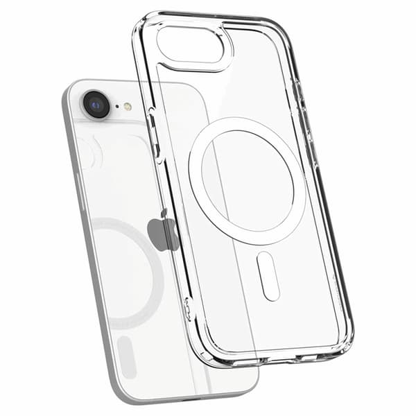 Spigen telefontaske til iPhone 16e Magsafe Ultra Hybrid - Hvid Transparent