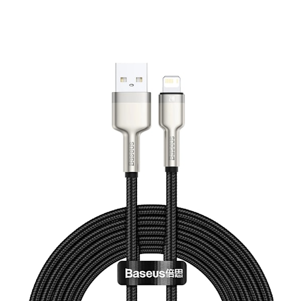 Baseus USB-A till Lightning kabel Cafule Series 2.4A 1m Svart