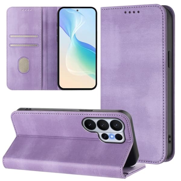 Samsung Galaxy S26 Ultra Plånboksfodral Konstläder RFID Skydd - Lila
