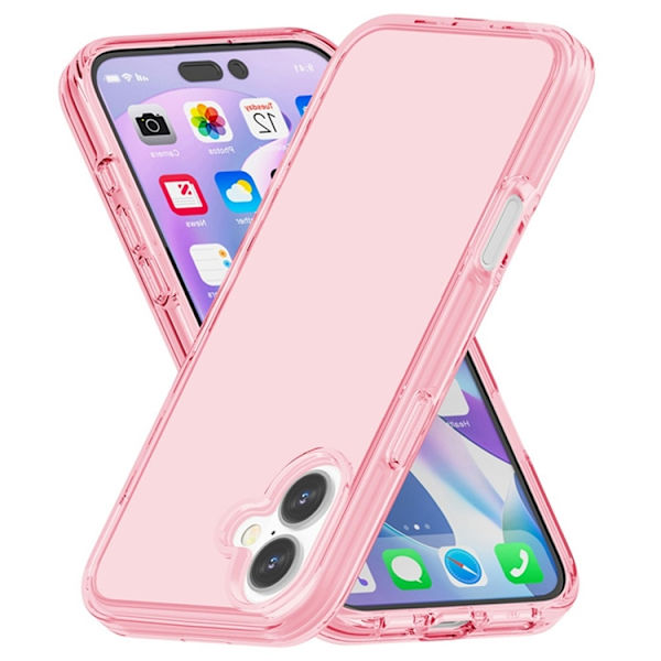 AMORUS Mobilskal till iPhone 17 Shockproof - Clear Rosa Rosa