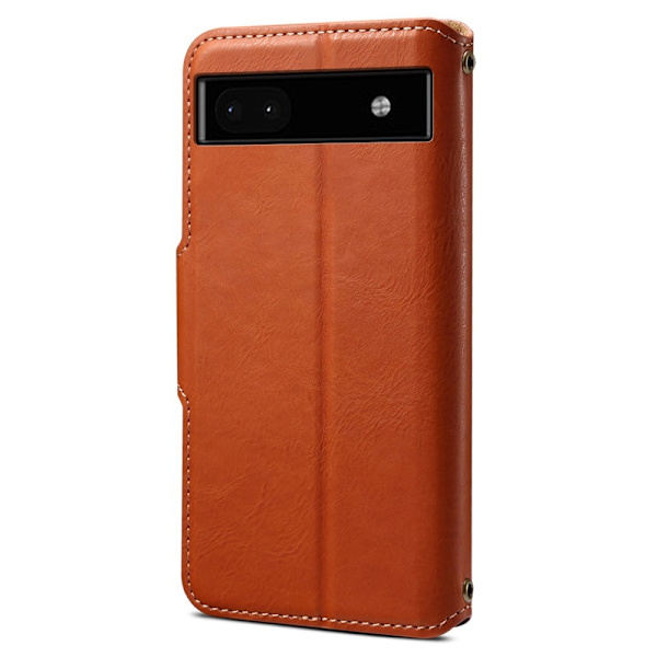 DENIOR Google Pixel 6a Plånboksfodral Konstläder - Brun