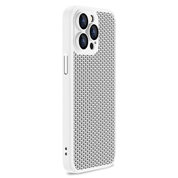 X-LEVEL Mobilskal till iPhone 13 Pro Max Hård PC Linsskydd Vit