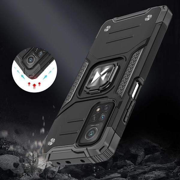 Wozinsky Ring Armor -kuori Galaxy A72 - Sininen Blue