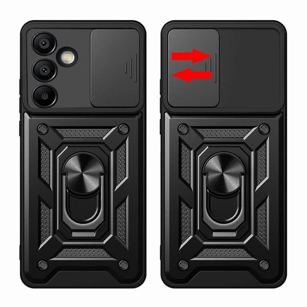 Mobilskal till Galaxy S25 Plus Hybrid Armor Camshield - Svart Black