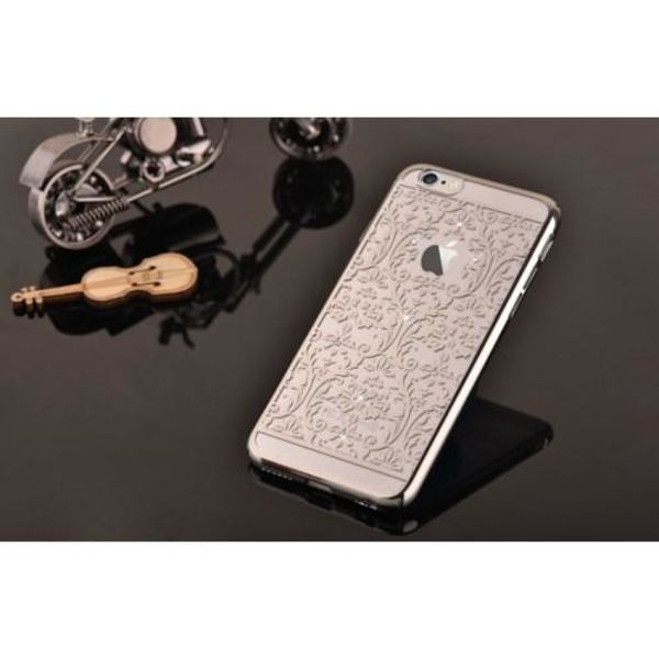 Devia skal med Swarovski-stenar till iPhone 6 / 6S  - Pattern Silver Silver