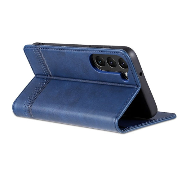 AZNS Samsung Galaxy S24 Plånboksfodral Konstläder - Blå