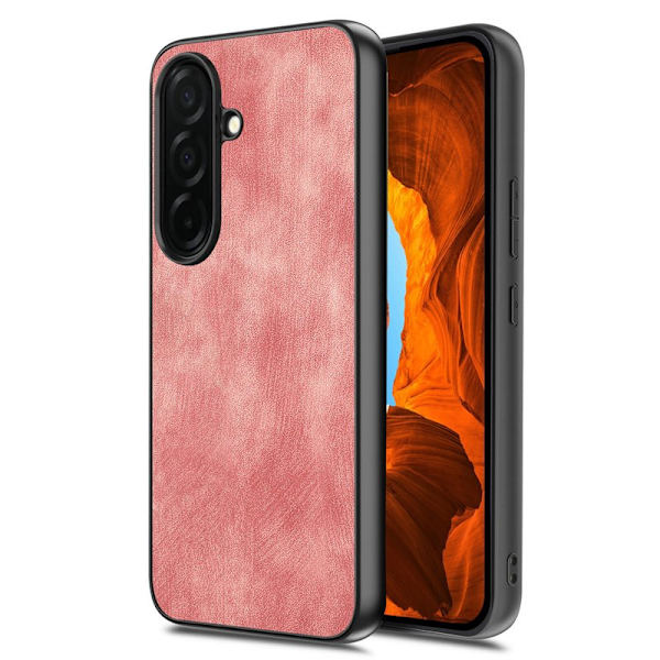 Mobilskal för Samsung Galaxy S26 Plus Shockproof Slim Konstläder - Rosa