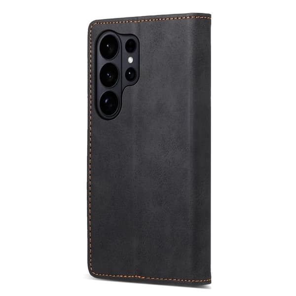 Samsung Galaxy S26 Ultra Plånboksfodral RFID Skydd Konstläder - Svart