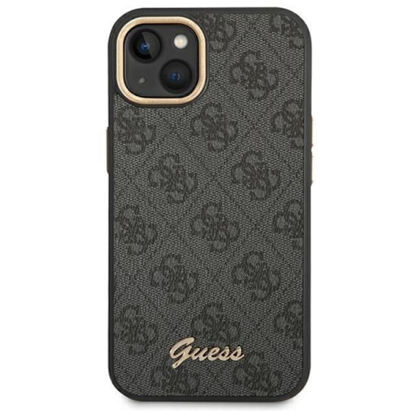 GUESS iPhone 14 Plus Skal Vintage Gold Logo - Svart Svart
