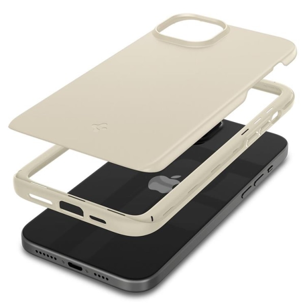 Spigen iPhone 15 Plus Mobilskal Thin Fit - Mute Beige