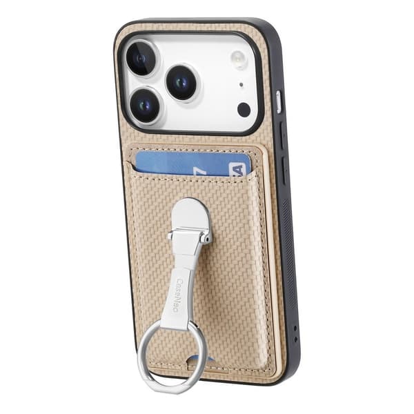 D.G Ming Mobilskal till iPhone 17 Pro Äkta läder - Beige