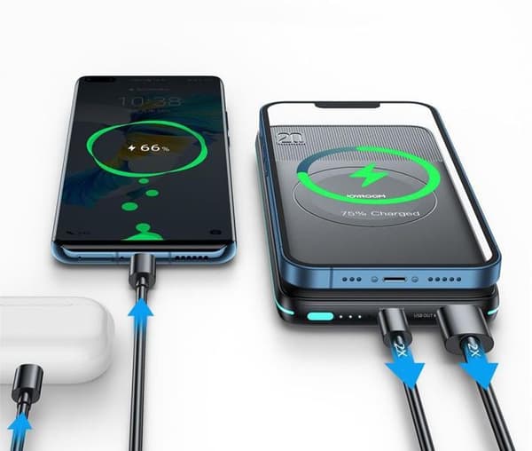 Joyroom Magnetic Magsafe Powerbank 10000 mAh - Sort Black