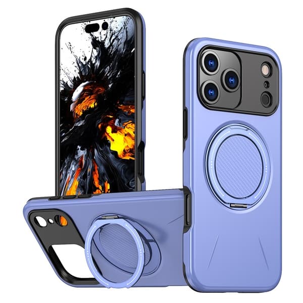 Mobilskal till iPhone 17 Pro Max MagSafe Rotating Kickstand - Lila Lila