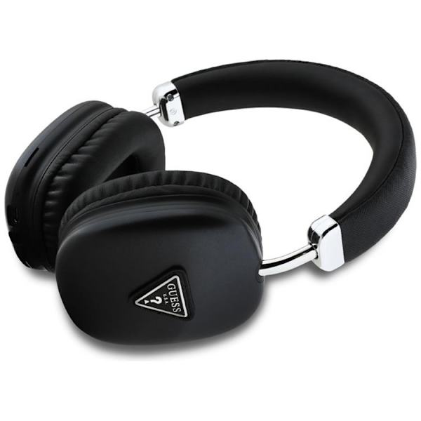 Guess Over-Ear Hörlurar Bluetooth 5.3 Metallic Triangle Logo Svart