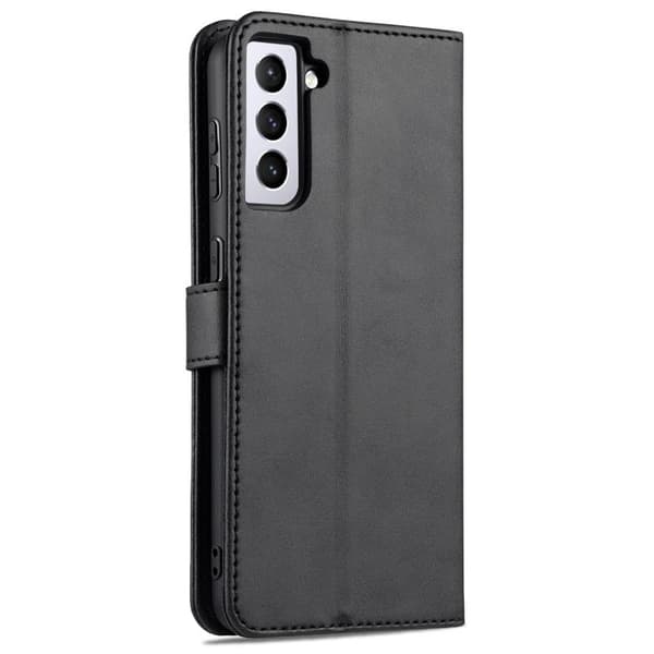 AZNS Samsung Galaxy S23 Plånboksfodral Konstläder - Svart