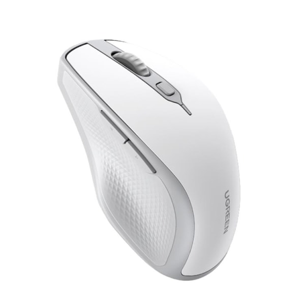 Ugreen Ergonomisk trådløs mus Bluetooth 2,4 GHz - Hvid