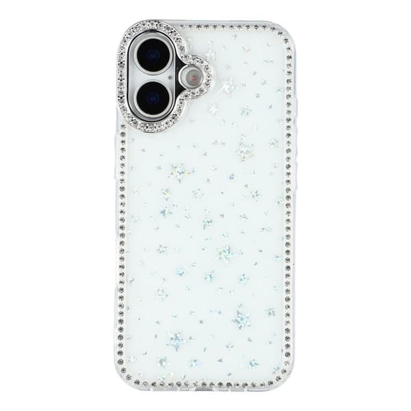 Mobilskal till iPhone 17 Rhinestone Edge - Starry Transparent Transparent