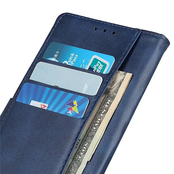 Sony Xperia 1 VII Plånboksfodral Cowhide Konstläder - Blå