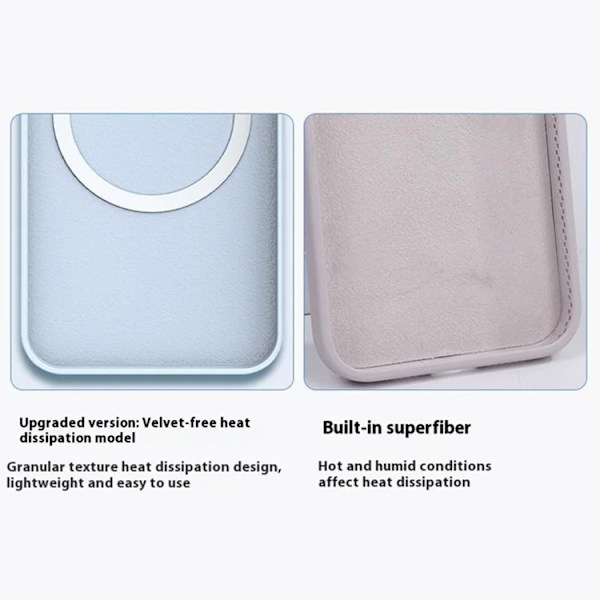 Mobilskal till iPhone 15 Pro MagSafe Ultra Thin Silikon Blå