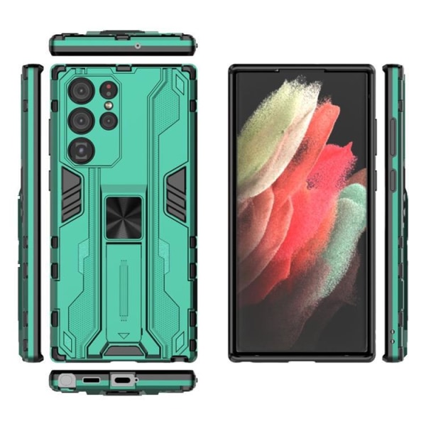 ShockProof Kickstand Cover Galaxy S22 Plus - Grøn Green