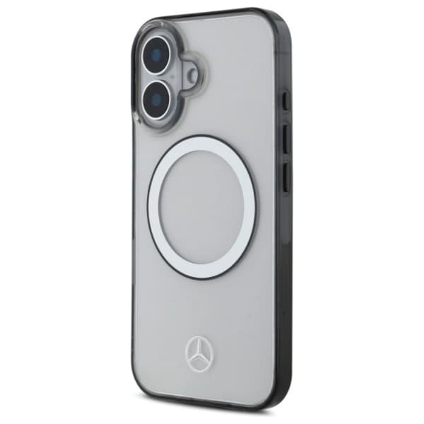 Mercedes telefontaske til iPhone 16 Magsafe trykt logo - Klar Transparent
