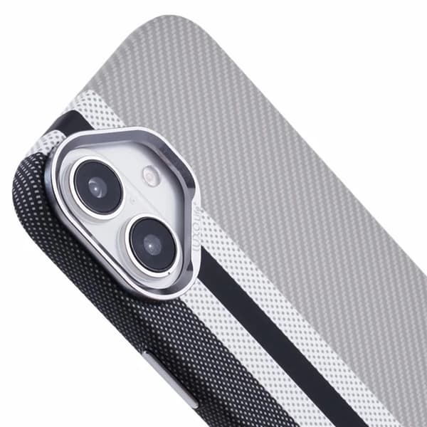 Mobilskal till iPhone 16 Plus Magsafe Kevlar Aramid Fiber - Grå Grå