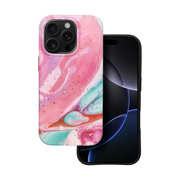 Forcell Mobilskal till iPhone 16 Plus MagSafe Mirage - Rosa Marble