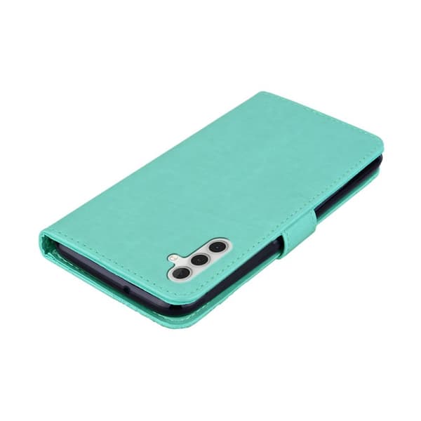 Plånboksfodral för Samsung Galaxy S26 Plus Konstläder med rem - Cyan