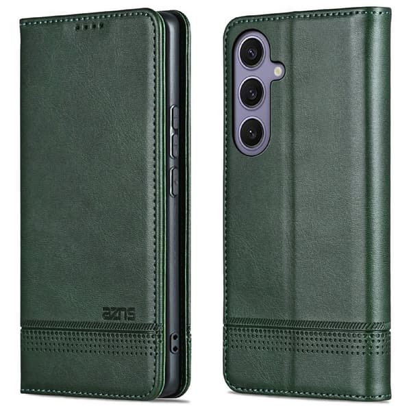 AZNS Samsung Galaxy A56 5G Plånboksfodral Konstläder - Grön